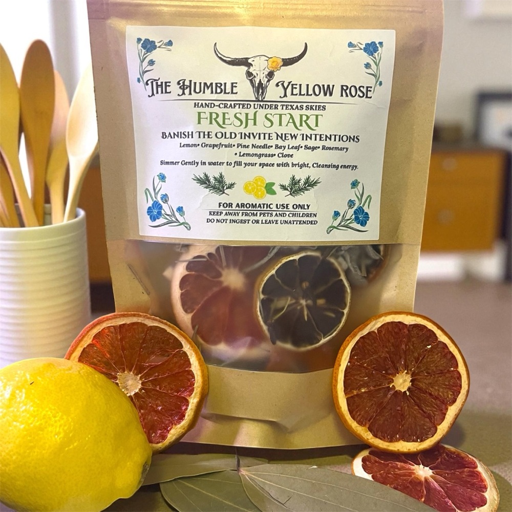 🍋✨ FRESH START Simmer Pot – Hand-Crafted Aromatic Botanical Blend